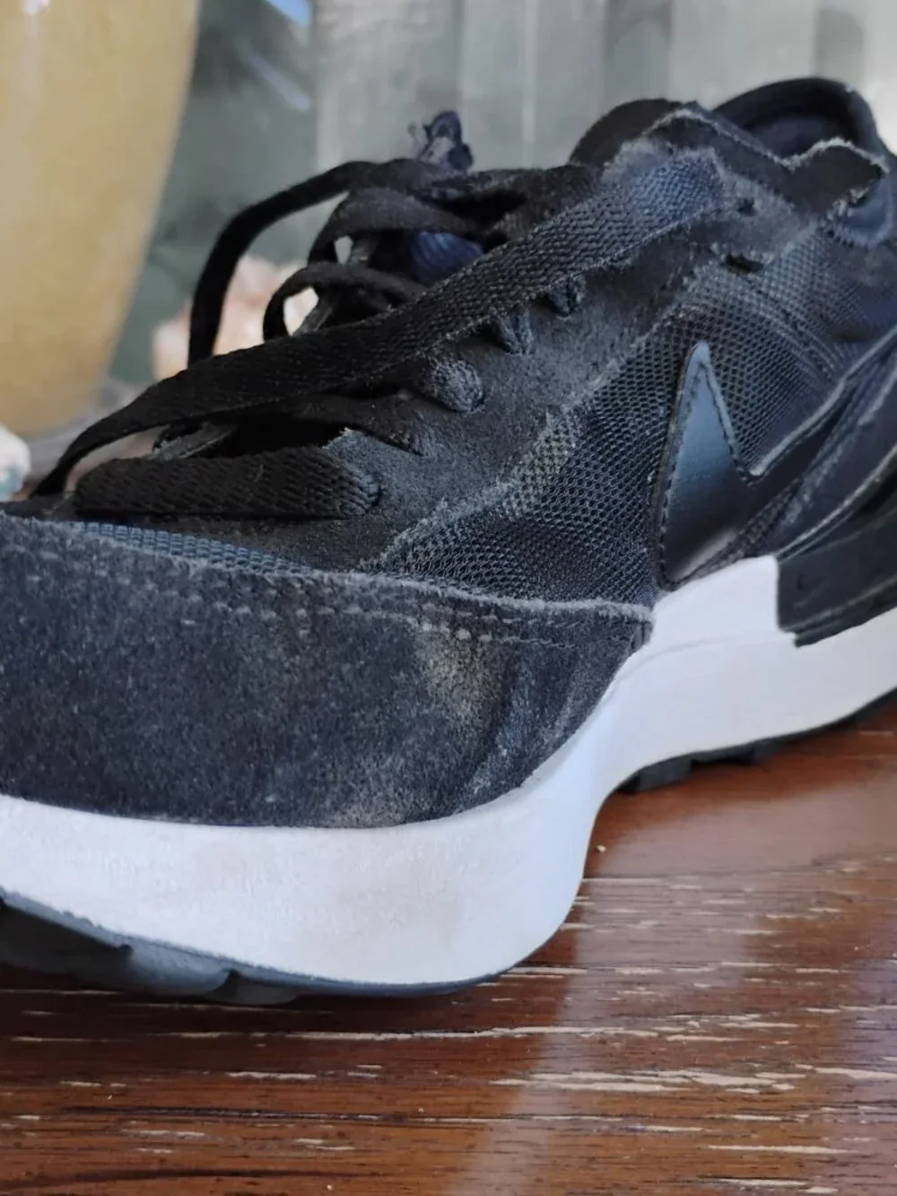 Nike Black Waffle One Women's Runners Athletic Shoes Size 6 - Picture 8 of 14